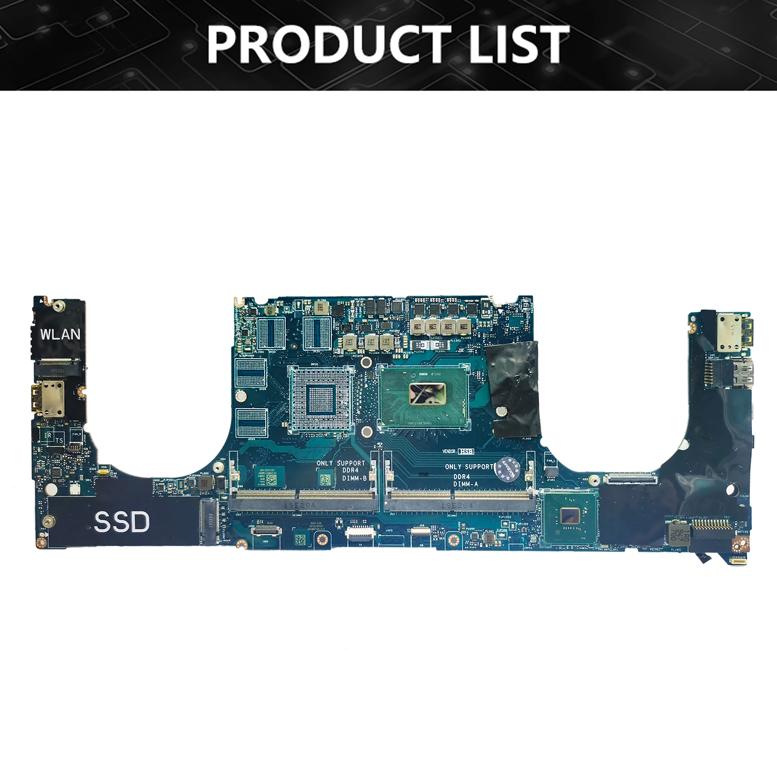 LA-H331P Mainboard For Dell Precision 5540 XPS 7590 Laptop Motherboard With i5-9400H CPU CN-0205NX 0205NX Tested