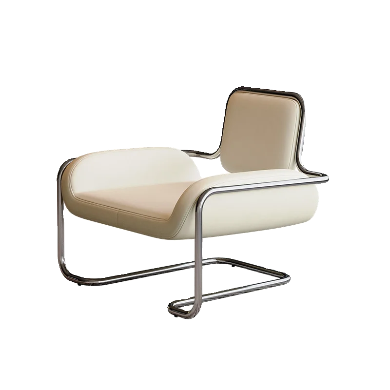 미니멀리스트 스테인리스 볼록 소파 의자 이미지