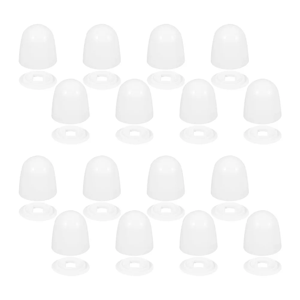 

6Sets Toilet Bolt Caps Universal Plastic Round Decorative Screw Covers Easy Install Replacement for Toilet Seat Accessories