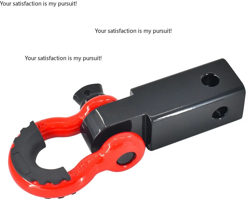 for Solid Carbon Steel Trailer Hitch 2 Inch Square Tube Custom Off Road Pickup Car Towing Rescue Modification Parts