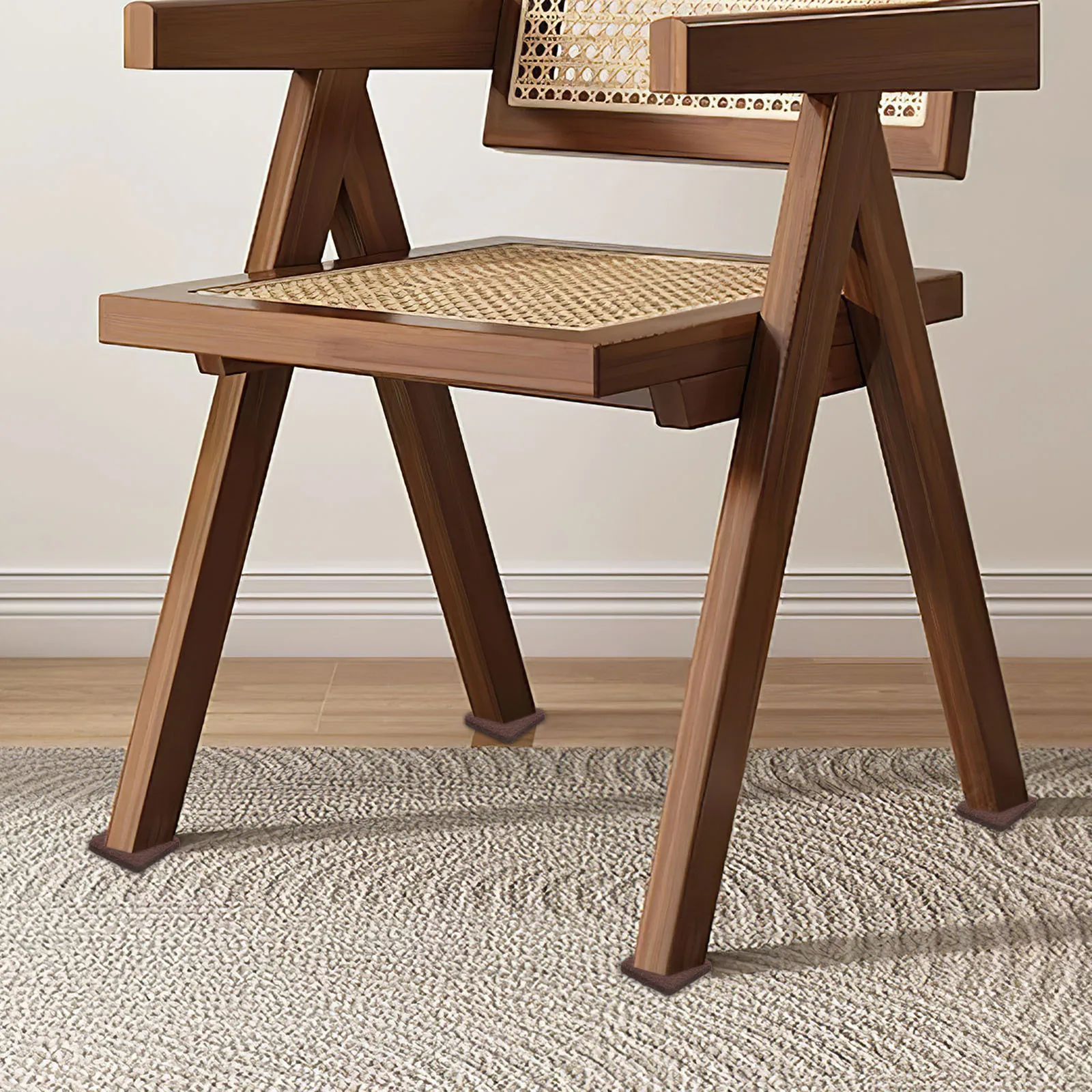 

48pcs Thickened Felt Furniture Square Floor Protectors For Hardwood Non Slip Chair Leg Pads Self Adhesive Heavy Duty Furniture