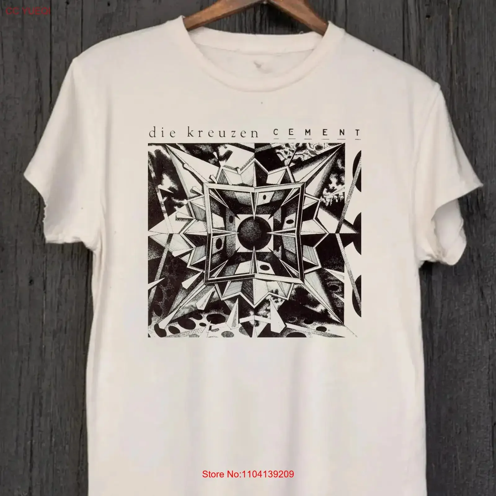 NEW Die Kreuzen Cement Album T Shirt White All Size S to 5Xl vintage Washed graphic Breathable Slightly fashion Soft Stretched
