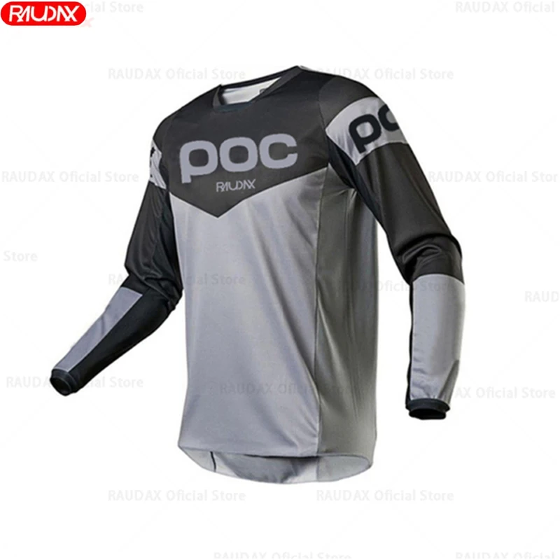 

RAUDAX POC 2023 Men's MTB Cycling Shirt Downhill Cycling Sweatshirt Off Road Motorcycle Sweatshirt Autumn Cycling Long Sleeve