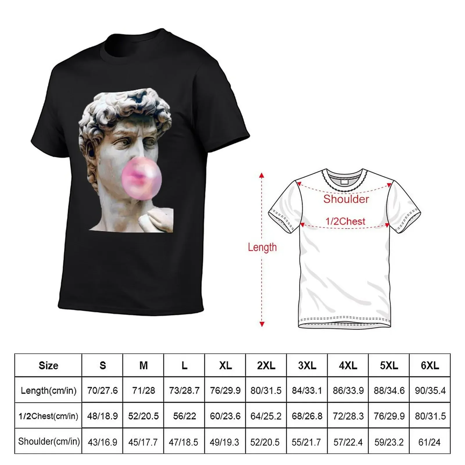 Aesthetic - Statue blowing gum T-Shirt summer 2025 graphic t shirts outfits for men