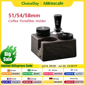 Soporte de portafilter de estación de tampas de café 51 mm 54 mm 58 mm ABS para Delonghi Breville Espresso Accesorios Barista Herramientas 6 mejores soportes de espresso de ventas - №5