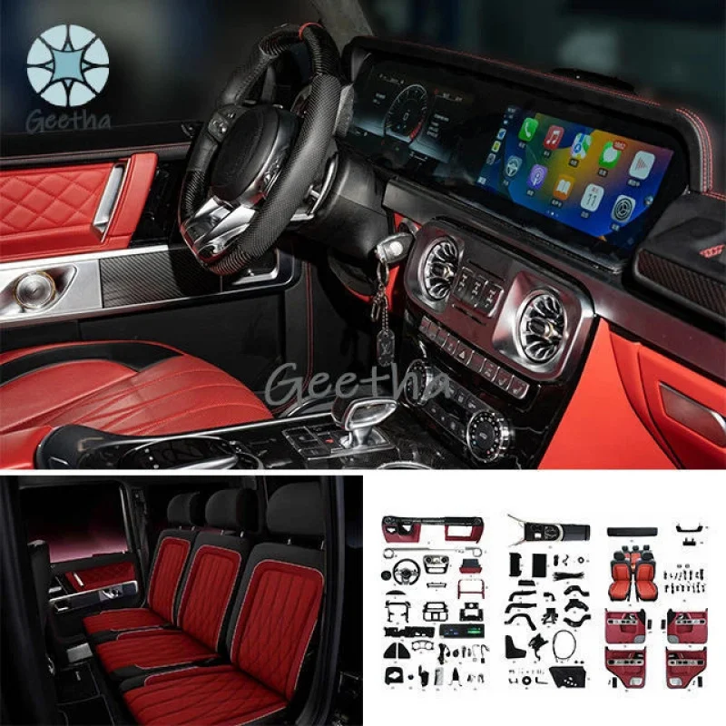 Fabrycznie Nowe, Najlepiej Sprzedające Się Elementy do Tuningu Wnętrza Samochodu Mercedes-Benz Klasy G (G350, G500, G550) do Przeróbki na G63/G65 - Zestaw do Modyfikacji Wnętrza i Siedzeń