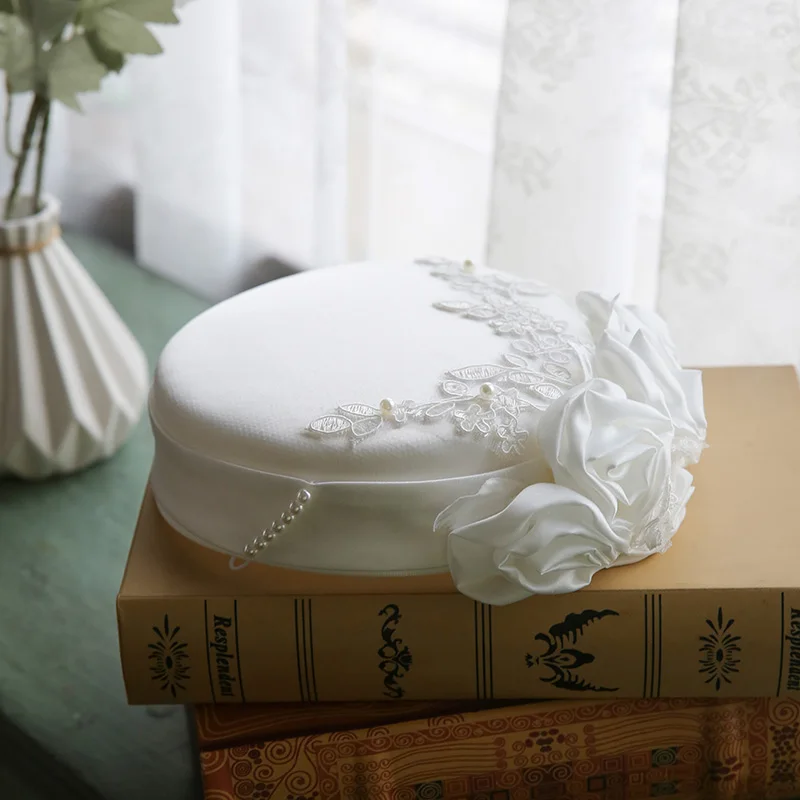 

Headdress for Women British Retro Wedding Dress Hat Spring Summer