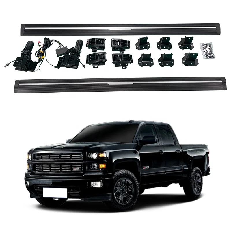 exterior accessories Six aluminum alloy brackets electric threshold step running boards For GMC SIERRA powered steps