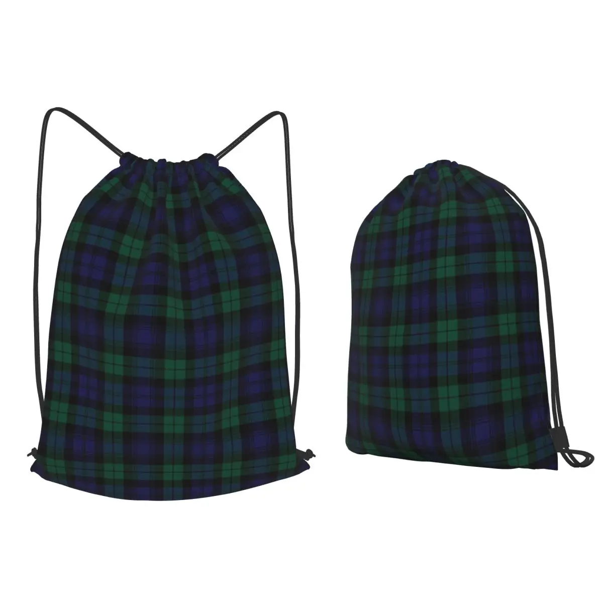

Сумки-рюкзаки Blackwatch Tartan в современном стиле, милые сине-зеленые клетчатые рюкзаки, модные сумки-мешки на шнурке для мужчин и женщин, школьные сумки