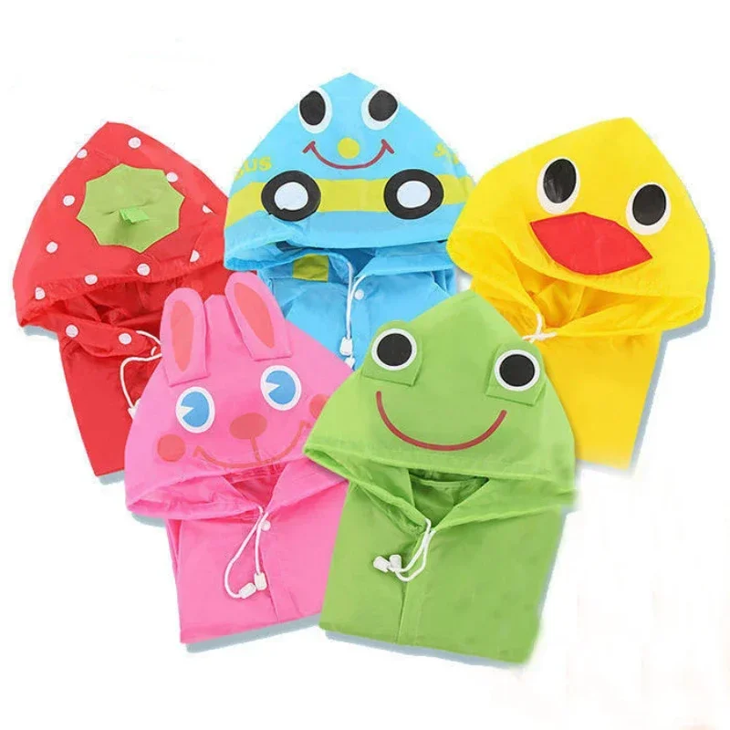 

1PCS Children's Cartoon Raincoat Korean Children's Rain Gear Cute Baby Poncho Household Goods Playground Songkran Festival