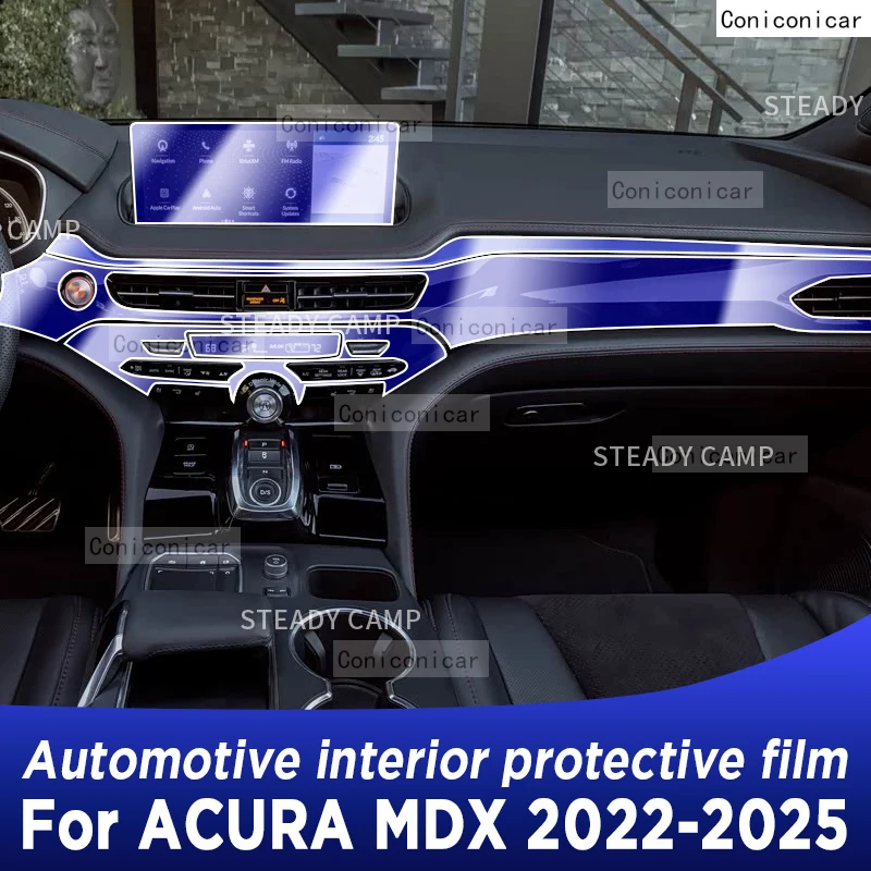 For ACURA MDX 2022-2025 Panel Dashboard Navigation Automotive Interior Protective Film TPU Anti-Scratch Accessories