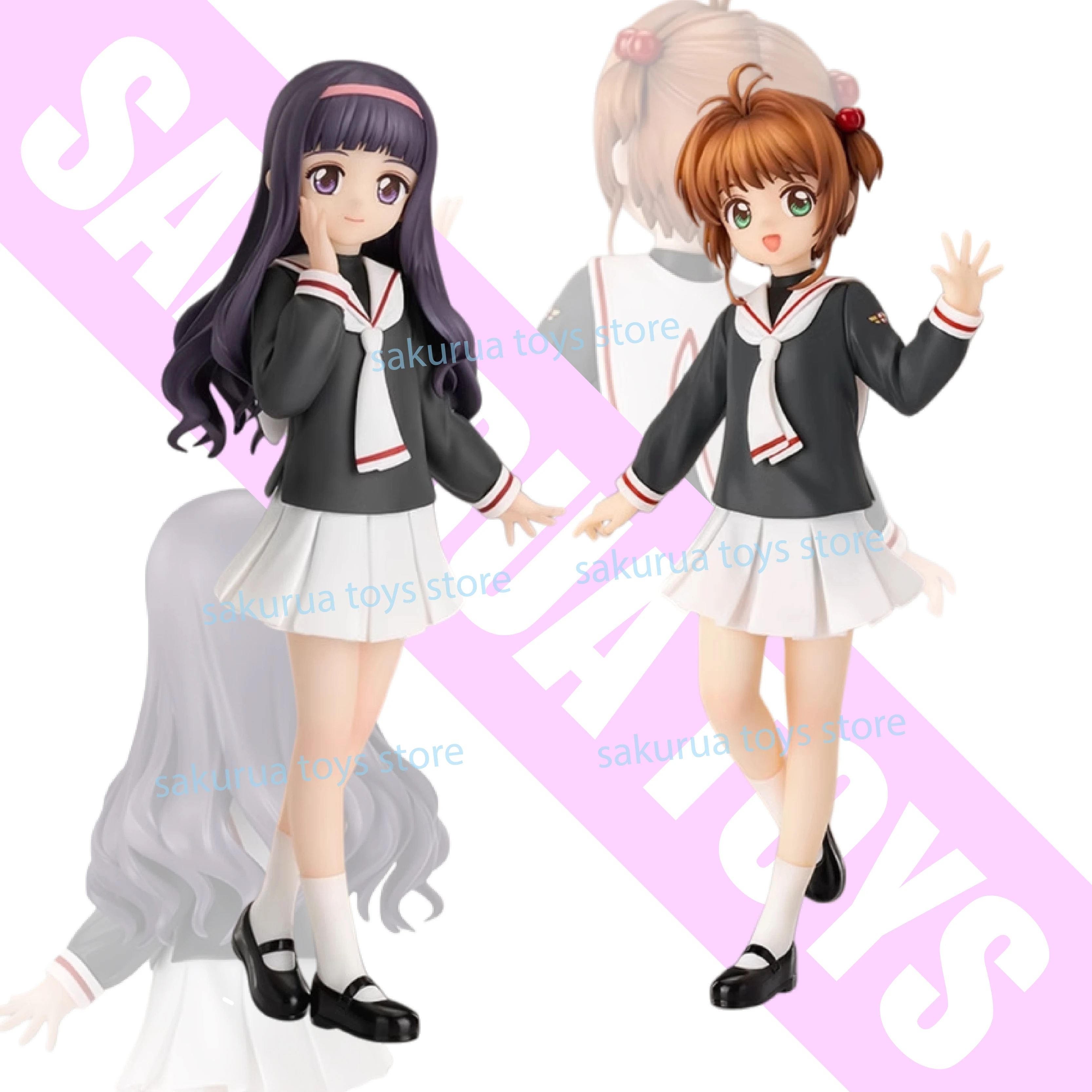 

In Stock Cardcaptor Sakura Kinomoto Sakura Daidoji Tomoyo PUP Figures Animation Peripherals Movable Figures Collection Gifts