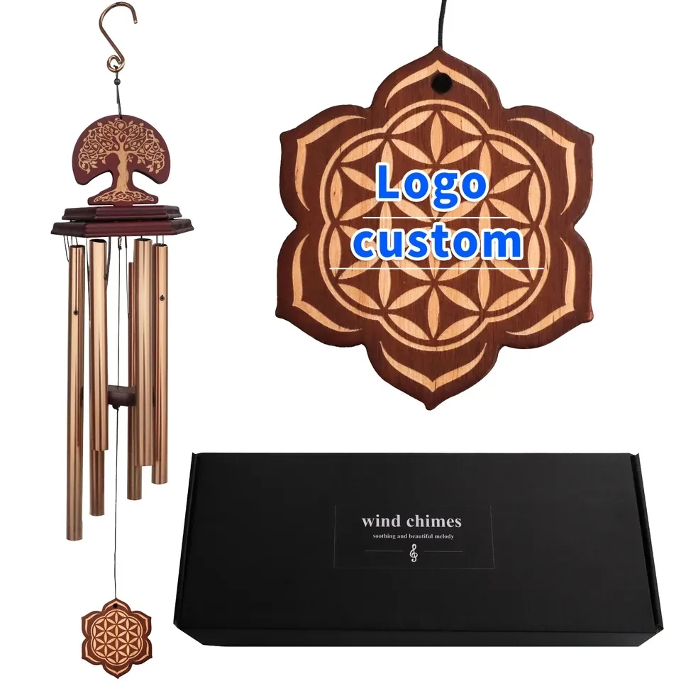 

Customsized Metal Garden Home Decor Wind Chimes Outdoor Hanging Wind Chimes Bell Memorial WindChimes for Gift