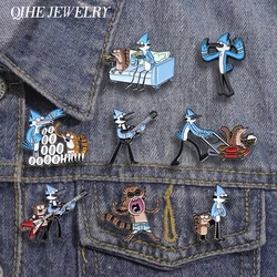 Cartoon Anime character Brooch Enamel Pins Funny Animation Bird Metal Brooches Lapel Backpack Badge Punk Jewelry Gift for Friend