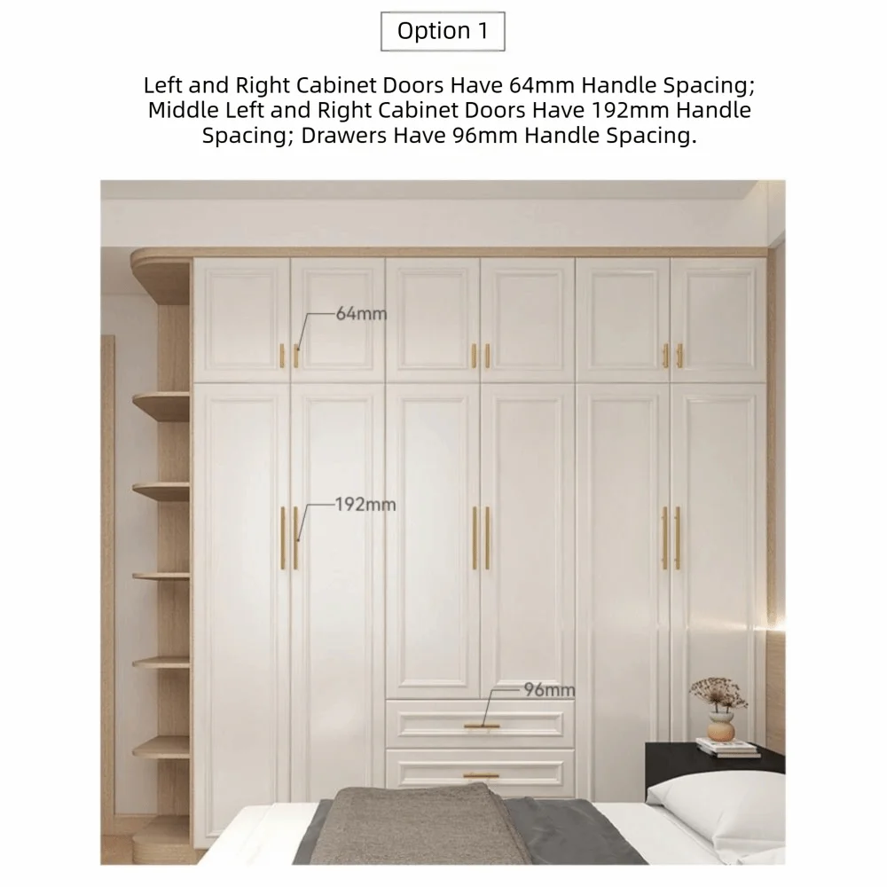 Solid Brass Furniture Handles Antique Bronze Finish Brushed Antique Brass Cabinet Pulls Long Handle Design Single-Hole Mounting