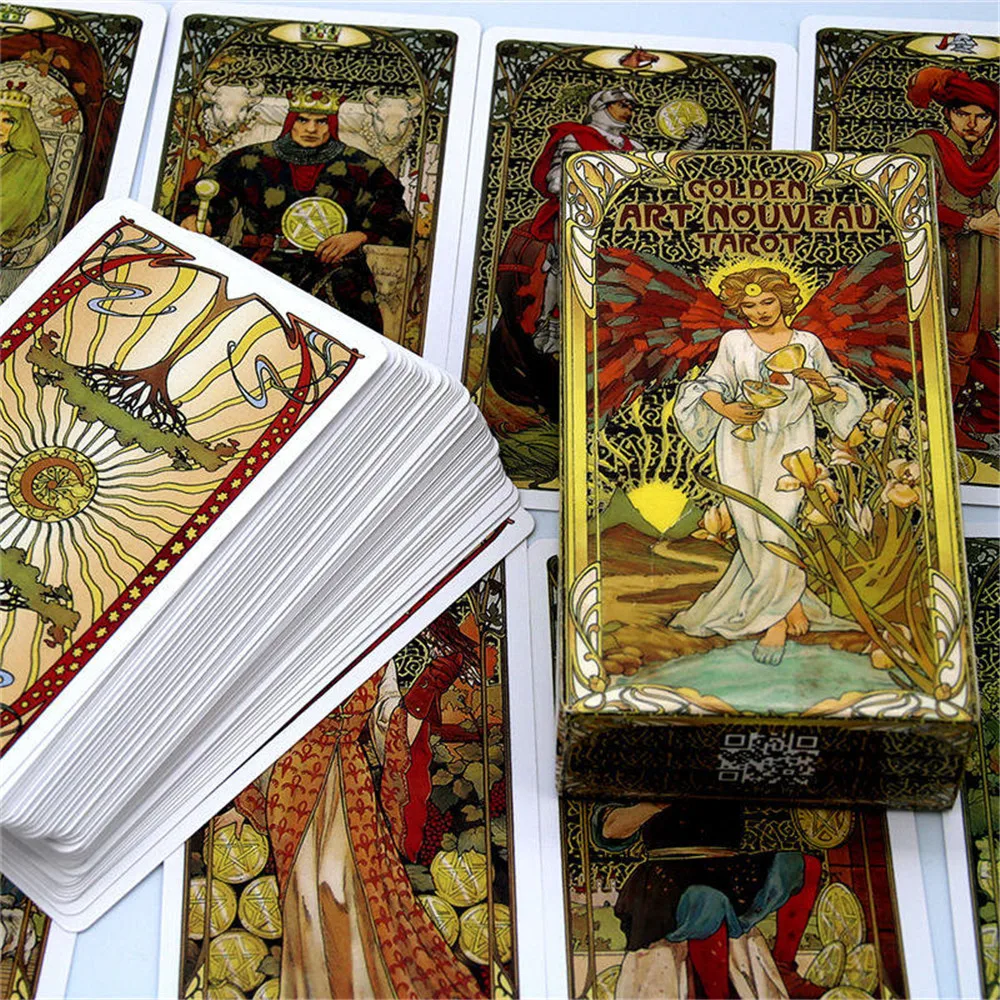 Golden Art Nouveau Tarot Deck  tarot cards  tarot deck  magic the gathering