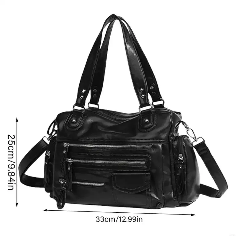 حقائب كتف سوداء عتيقة محفظة نسائية عالية الشارع جيب أنيقة Y2k حقيبة يد نسائية Harajuku حقائب كروس غير رسمية Bolsos Mujer
