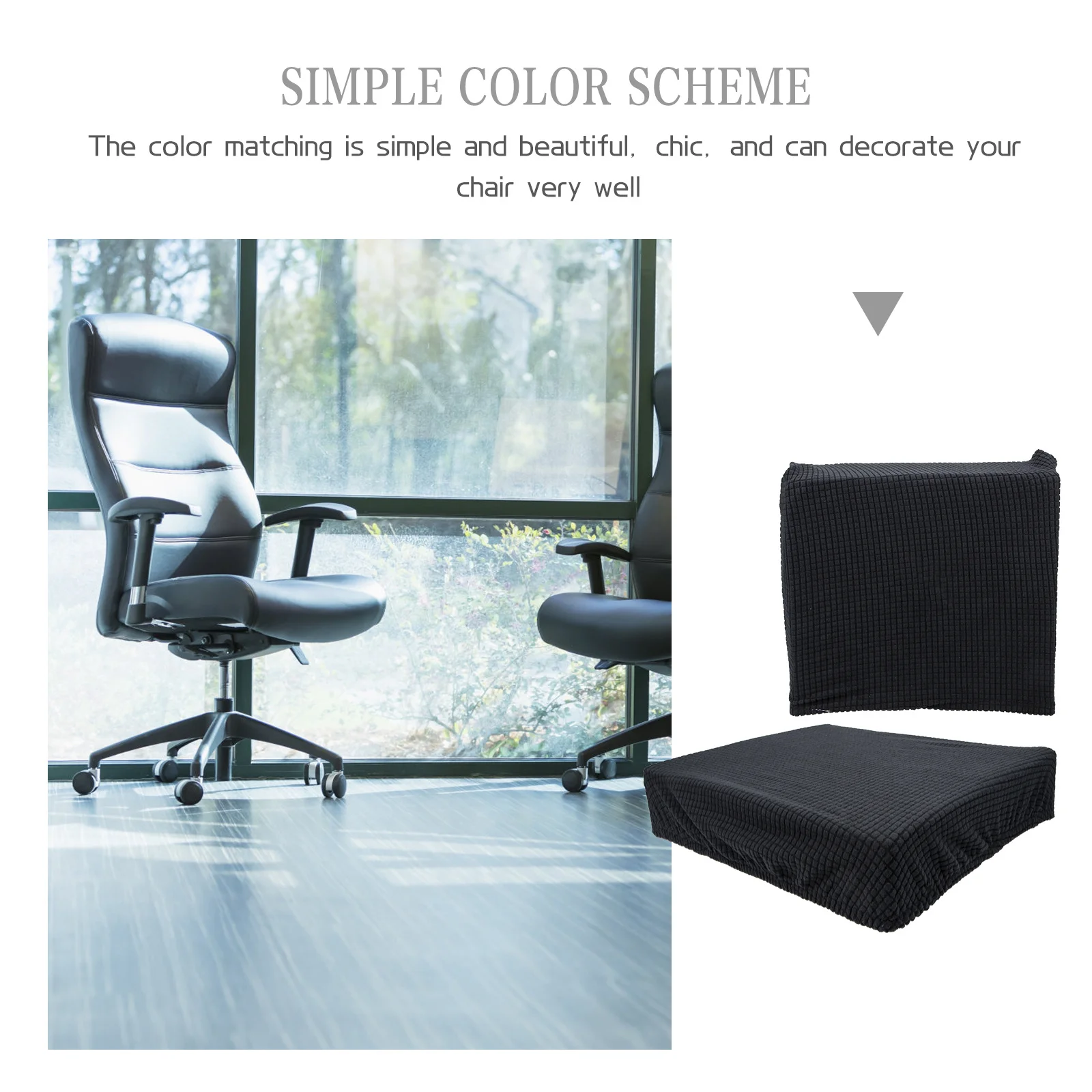 

1Set Office Chair Covers Split Stretch Elastic Seats Slipcover Computer Chair Protector Office Supplies Removable Cover