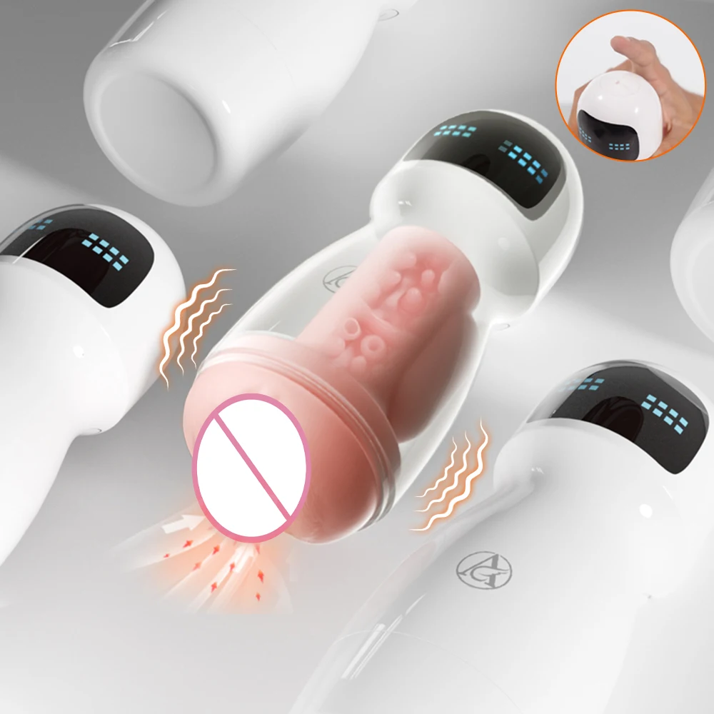 Adult Sex Toy For Men Male Masturbator Penis Trainer Men's Masturbation Cup Simulation Texture Vagina Machine With Vibration view 4