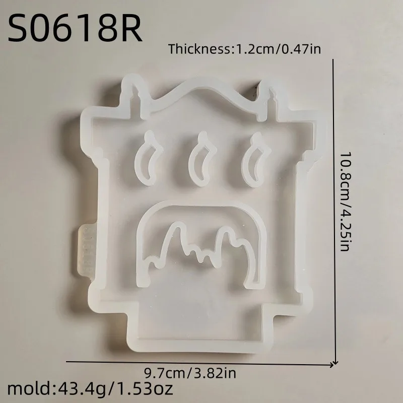DIY Christmas Set Plugin Silicone Mold Boy and Girl Handheld Christmas Socks Fireplace Ornament Epoxy Resin Mold Home Decoration