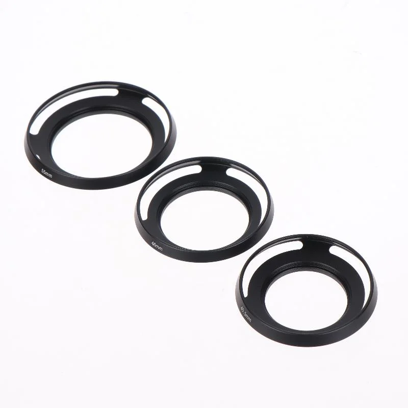 Universal Metal Ultra-thin Hollow Wide-angle Lens Hood For Cameras 37 39 40.5 43 46 49 52 55 58 62 67mm Accessories