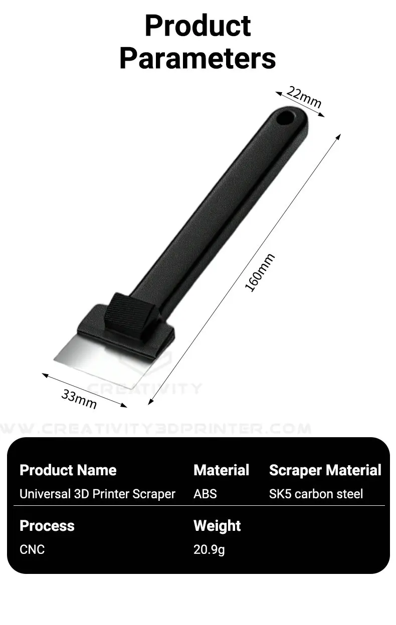 1/3/5 Sets Effiziente Ersatzklingen und Schaber zur Reinigung von Bambus-Laborkochfeldoberflächen für 3D-Druck-Zubehör – Detail 10