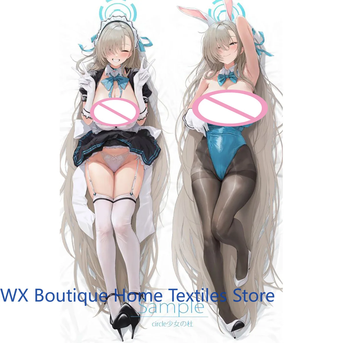 

Dakimakura Anime Pillow Case Blue Archive Asuna Ichinose Double-Sided Print Pillowcase