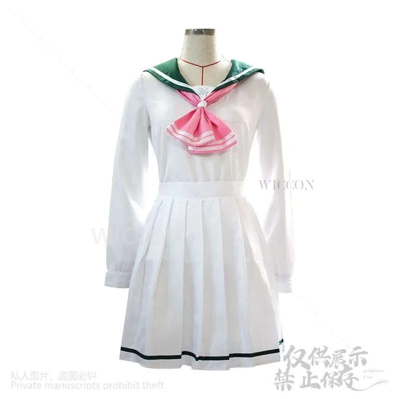 Anime jogo azul arquivo cosplay kyoyama kazusa traje jk uniforme escolar vestido sexy peruca peluda earwear para menina mulher dia das bruxas