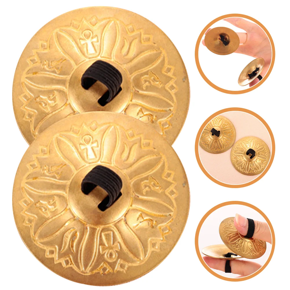 

Finger Cymbals Zills for Dancing Musical Instruments Prop Small Dance Dancer Copper Aldult Thumb Child