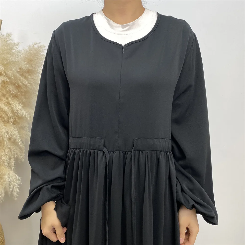 Dubai abaya feminino muçulmano robe turquia maxi vestido marroquino caftan ramadan maxi vestido com zíper frontal kaftan kebaya jalabiya vestidos