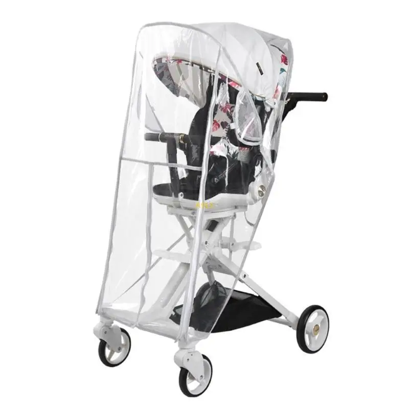 

Portable Rain Weather-Shield for Jogging Stroller Clear Stroller Cover Durable