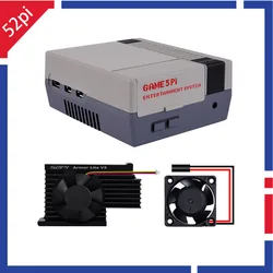 52Pi Raspberry Pi 5 Game5 Pi Case Enlosure Shell For Raspberry Pi 5 With Armor Lite V5 Cooler