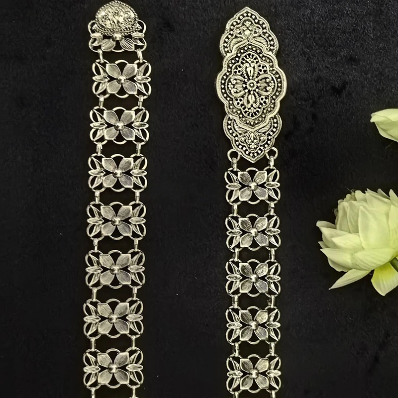 التايلاندية داي سبائك الذهب الجوف زهرة الخصر البطن سلسلة الرجعية العرقية نمط موضة المرأة رداء حزام مجوهرات للجسم اكسسوارات الحفلات