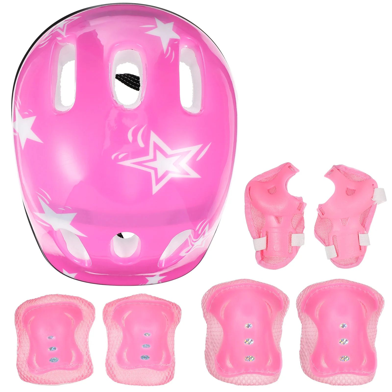 

7 Pcs Skating Kits Cycling Protective Gear Elbow Pads Ice Skates Knee Sports