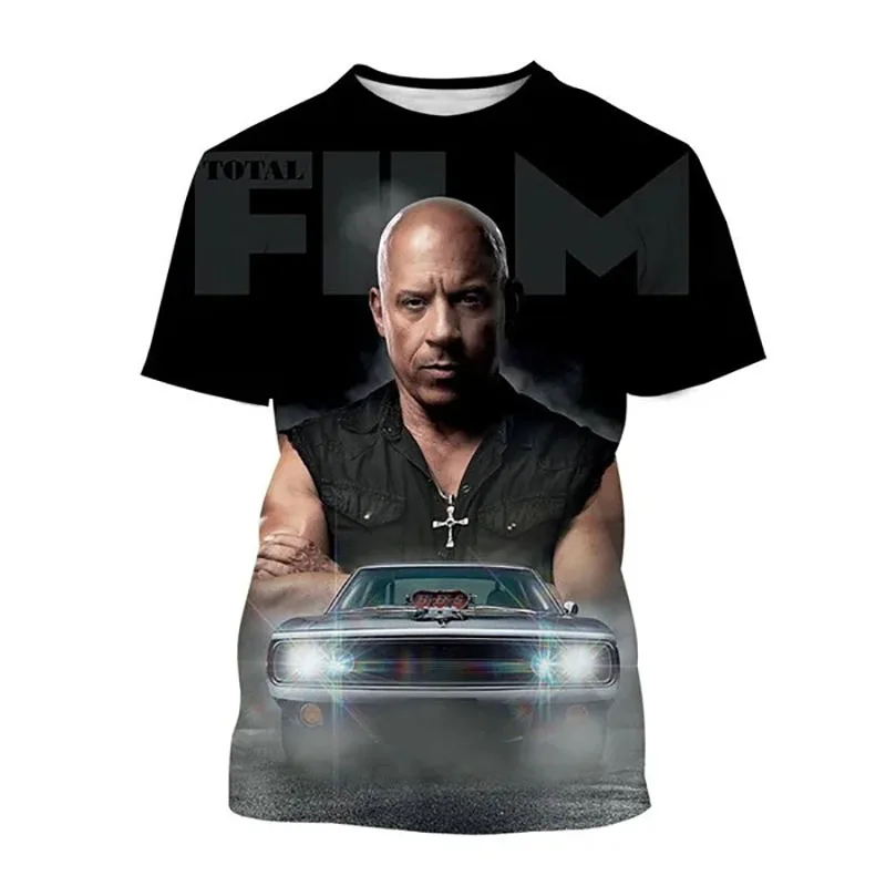 Latest Fast and Furious T-Shirts 3D Print Summer Men Woman Short Sleeve T Shirt Hip-hop Oversized Harajuku Top Tees Kid Clothing