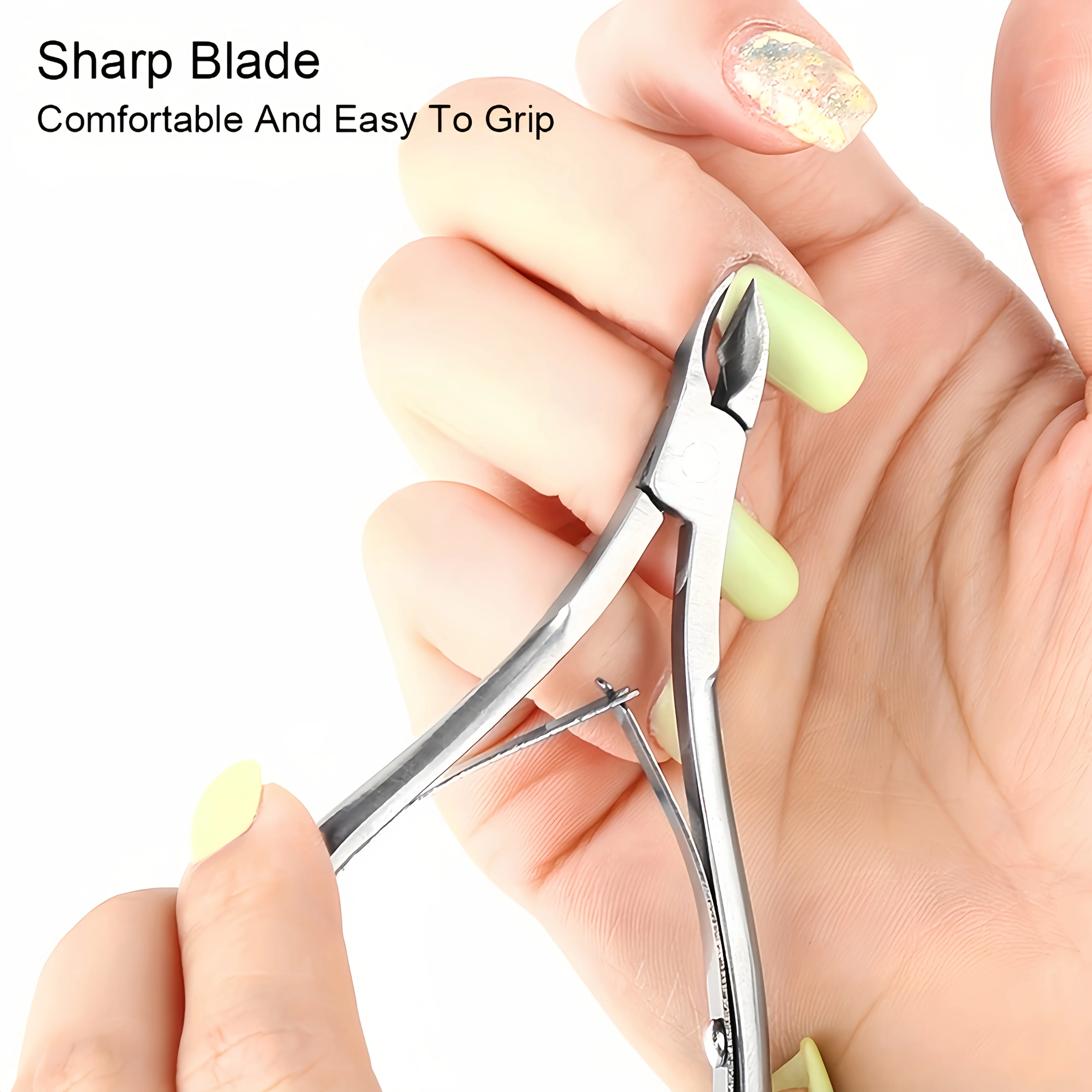 5 Cuticle Trimmers with Cuticle Pushers,Cuticle Kits Cuticle Nipper Manicure Set Pedicure Tools Nail Tools Professional Manicure