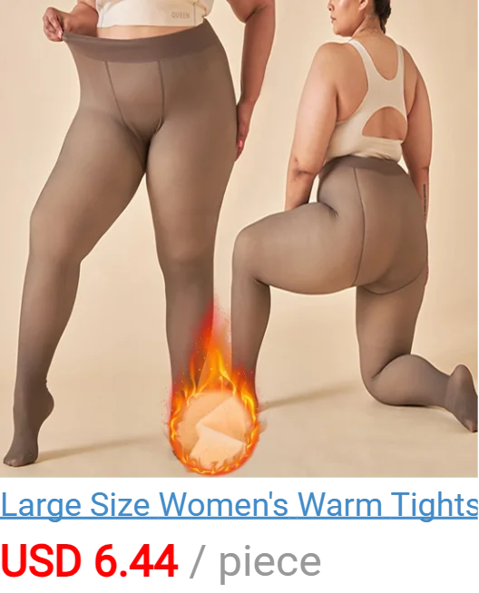 Damen Fleece Winter Sexy Bedruckte Strümpfe Warme Leggings Mode Hochelastische Thermo-Strumpfhose Hauteffekt Dicke Samt-Strumpfhose – Detail 3