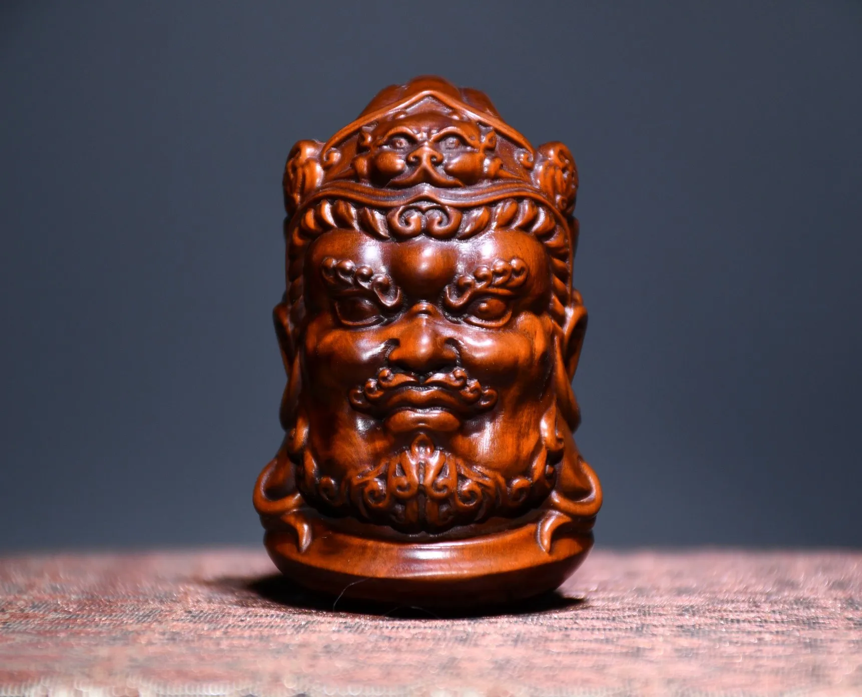 Halloween Witchcraft Supplies Skull Pluto Statue Star Head Demon Sculpture Wood Carving Car Home Decoration Craft Ornament