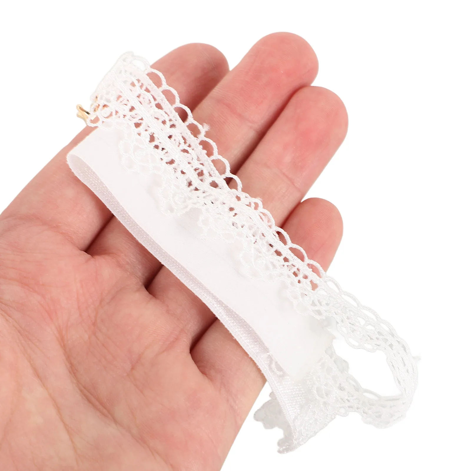 

2pcs Bridal Garter White Rhinestones Pendant Wedding Leg Accessories Lace Stockings Bridal Stockings Rhinestone Garter