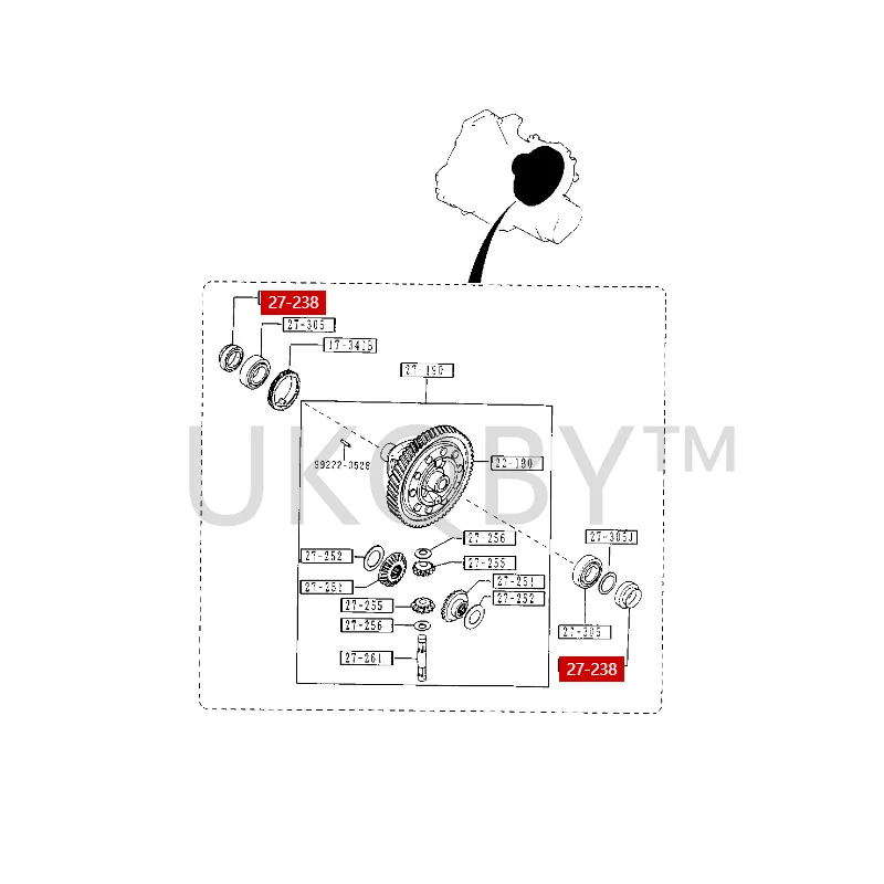 F00127238 F00327238A  Suitable for Ma zd a 2 Jinxiang Differential oil seal Drive shaft half shaft oil seal