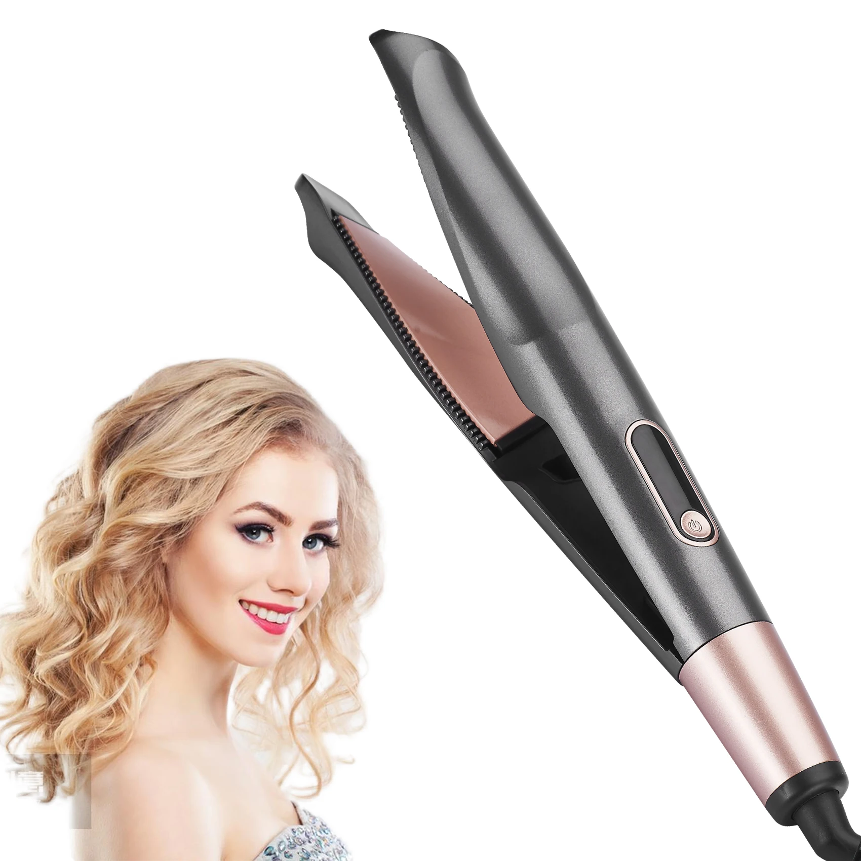 Professional Hair Straightener Curler Electric Splint Flat Iron Negative Ion Straight Curling Iron Plates Corrugation Hair Care