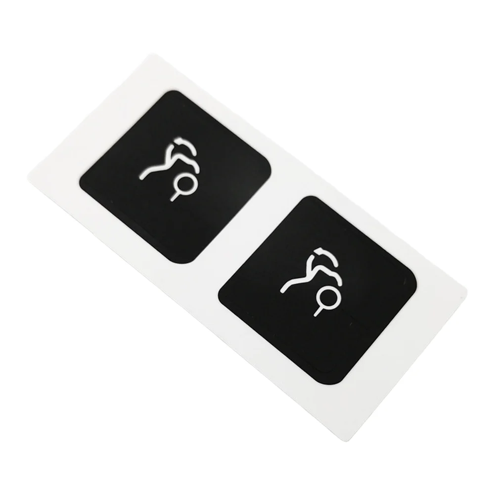 Trunk Release Button Decal for Mercedes For BENZ Cars Black Vinyl Material White Reflective Text for Better Night Visibility