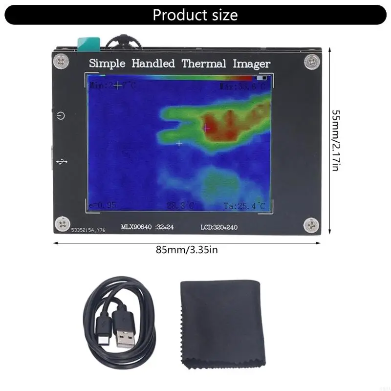 Portable Digital Thermal Imager for Accurate Temperature Measurement from -40℃ to +300℃ with Safe Alarm Feature