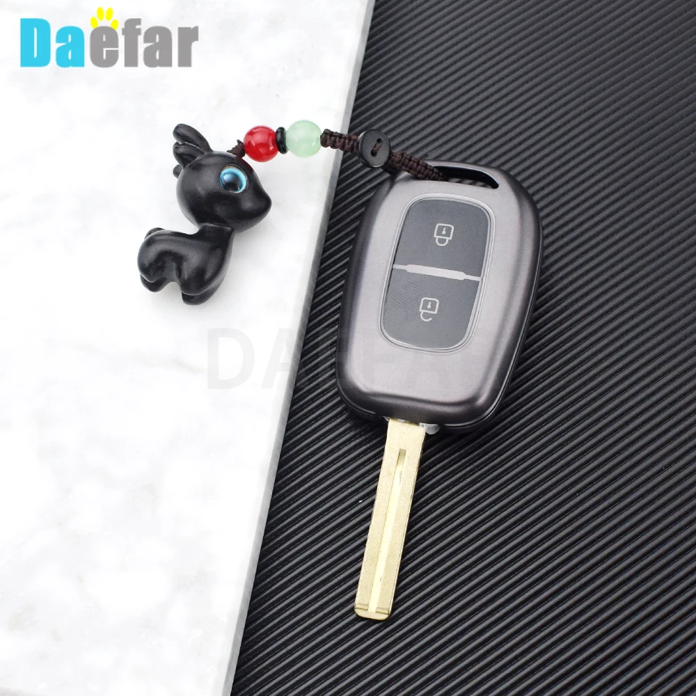 

2 Buttons TPU Car Remote Key Fob Cover For Renault Kwid Traffic Symbol for Dacia Sandero Logan Duster 2016 2017 2018 Shell Case