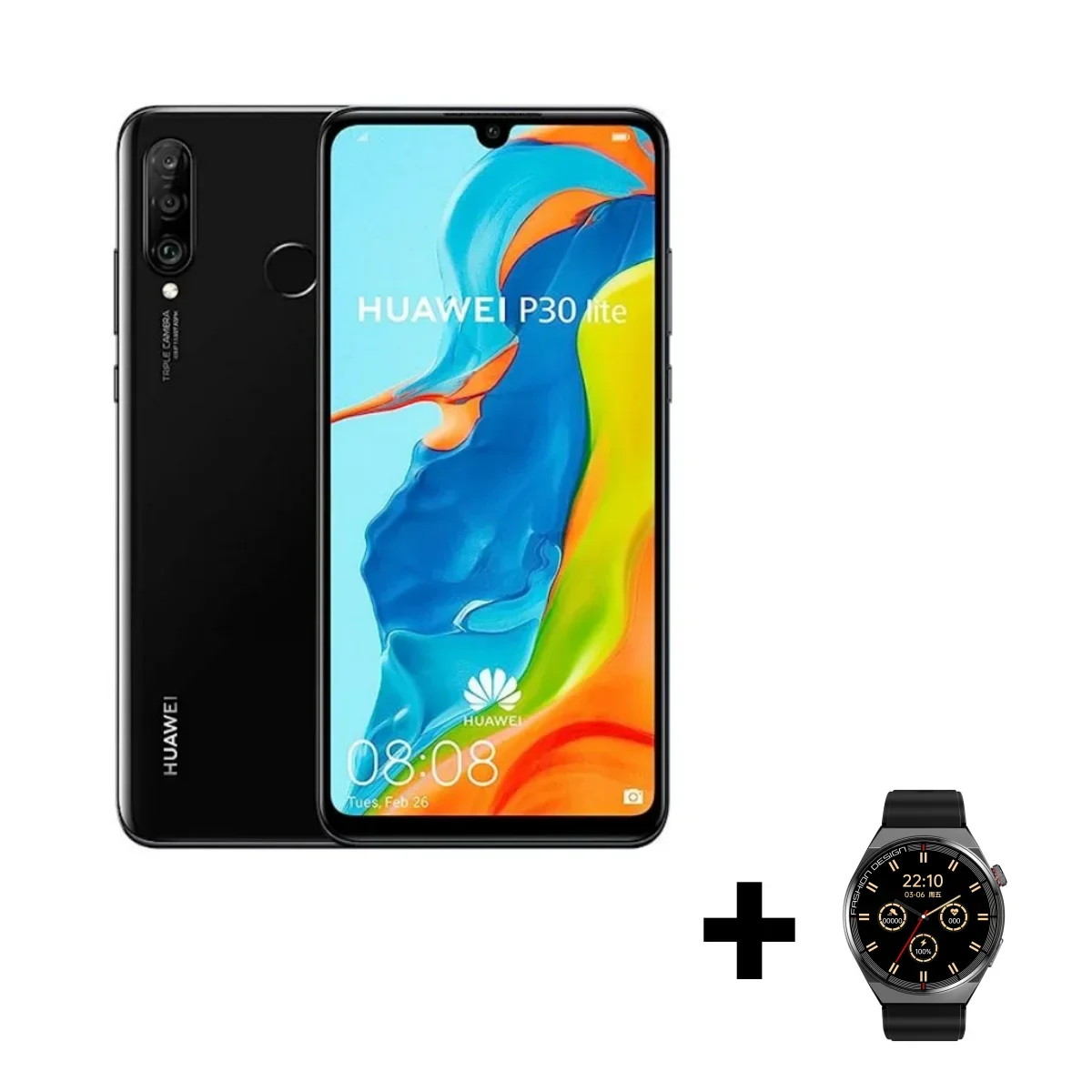 HUAWEI P30 Lite Smartphone Android Phone 6.15 inch 128GB ROM 6GB RAM 48MP+32MP Cell phone Google Play Unlocked Mobile phones