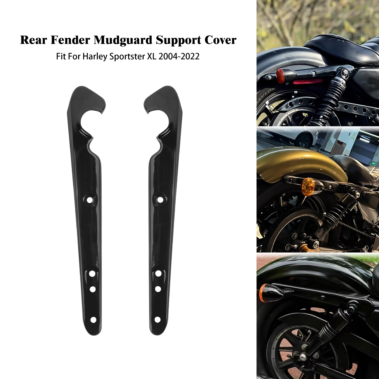 

Motorcycle Turn Signal Mounting Bracket Rear Fender Light Mudguard Support Kit For Harley Sportster XL 1200 883 Iron 2004-2022