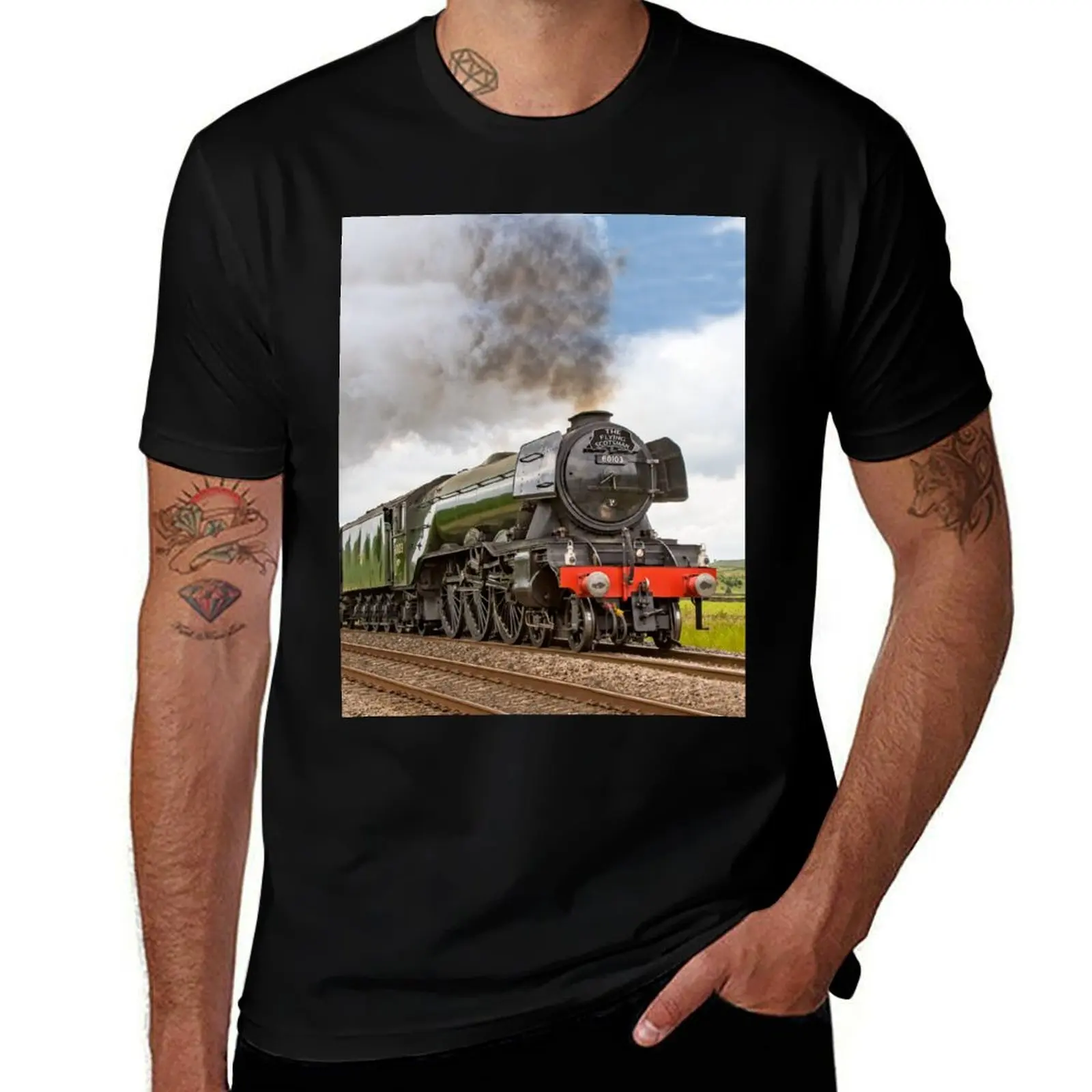 

t Scotsman Flying shirt T-Shirt man essential cotton shirt t T-Shirt tshirt