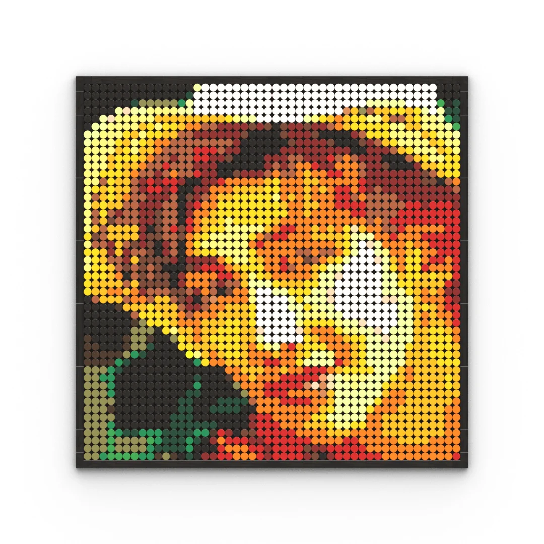 DIY Pixel Art Mosaic Building Blocks Pop Star Portrait Wall Decor Compatible with Major Brands Unique Gift Concert Goers Music