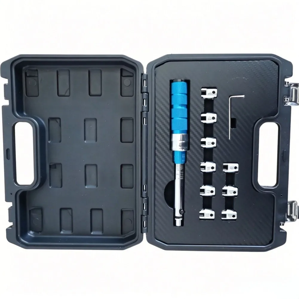 2-10NM Spoke Torque Wrench Set 11pcs With Interchangeable Heads For Motorcycle Dirt Bike Wheel Spoke Adjustment Tool
