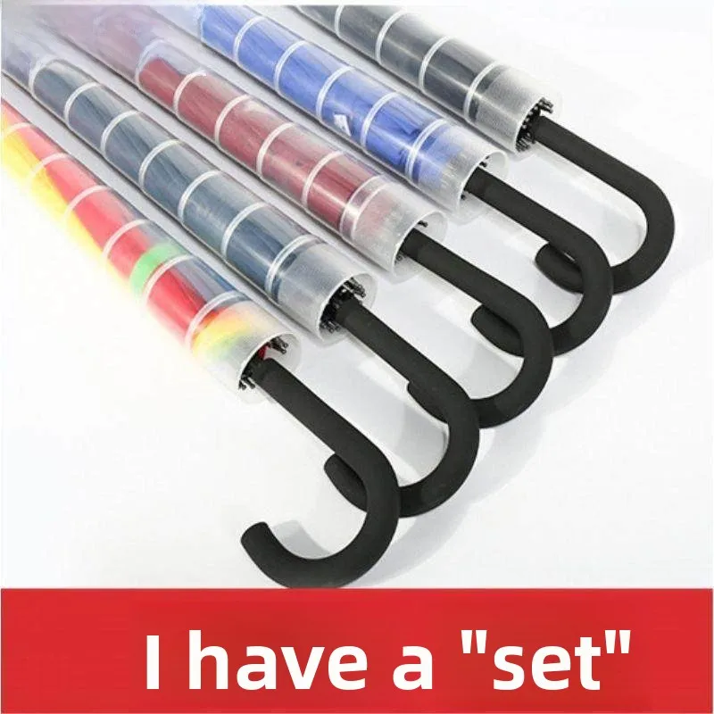 

Large Automatic Umbrella Thickened Windproof Long Handle Waterproof Cover Structure Rain Umbrella for Winter Season